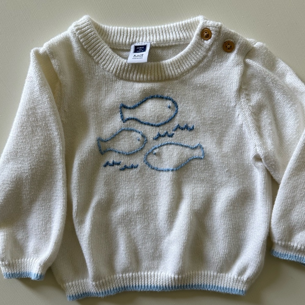 JANIE AND JACK BABY BOYS SWEATER SIZE 6-12 MONTHS